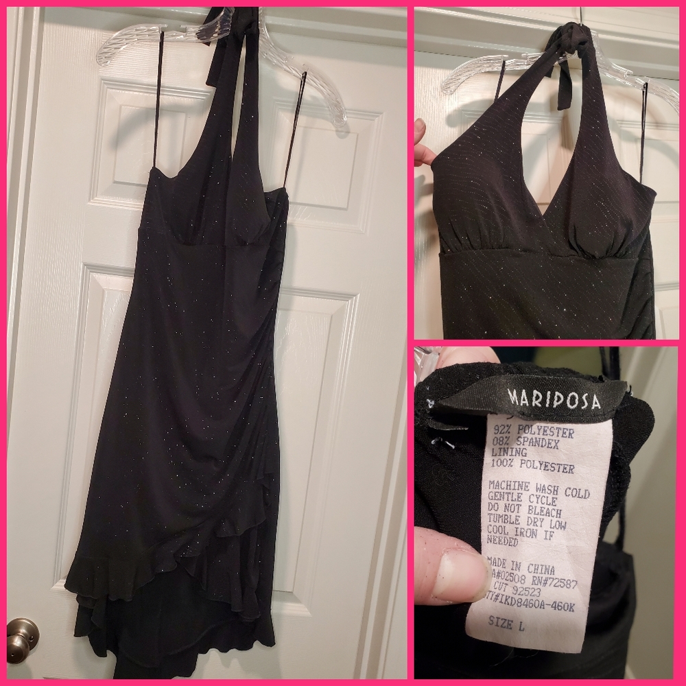 Black sparkley cocktail dress